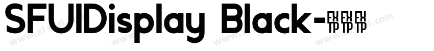 SFUIDisplay Black字体转换